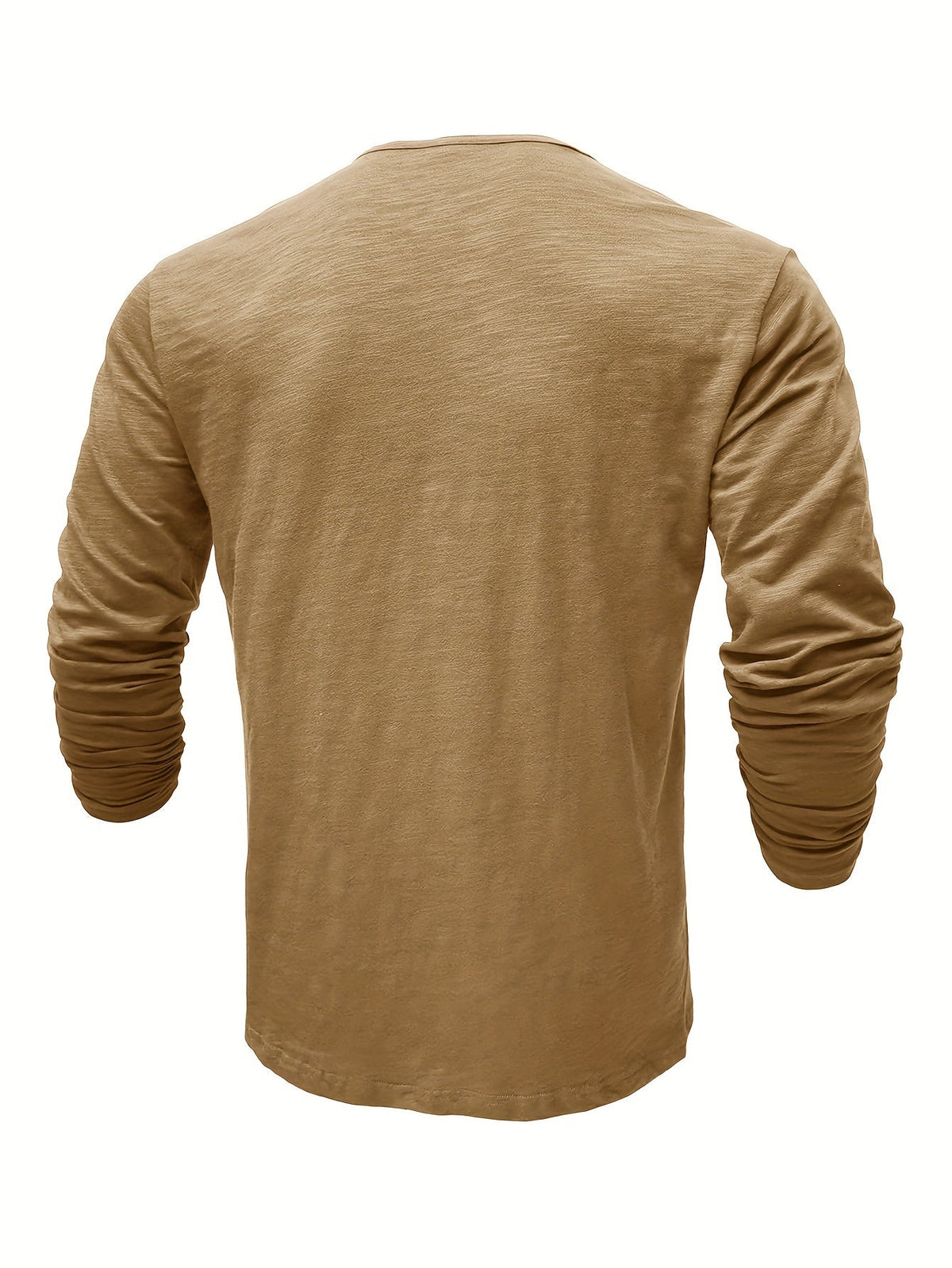 Herrenhemd, Henley, Halbknopfleiste, Stretchmaterial, zeitloser Stil-4