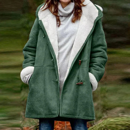 Variant image for Lange Strickjacke Damen mit Kapuze Kaschmir Lässige Passform-41