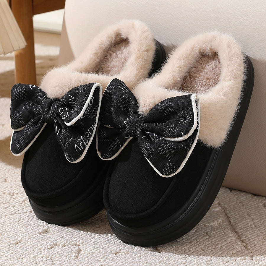 Damen-Pantoffeln, Plüsch, Loop-Design, weiche und stabile Sohle 5