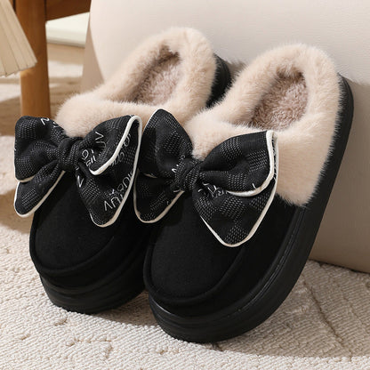 Damen-Pantoffeln, Plüsch, Loop-Design, weiche und stabile Sohle 5