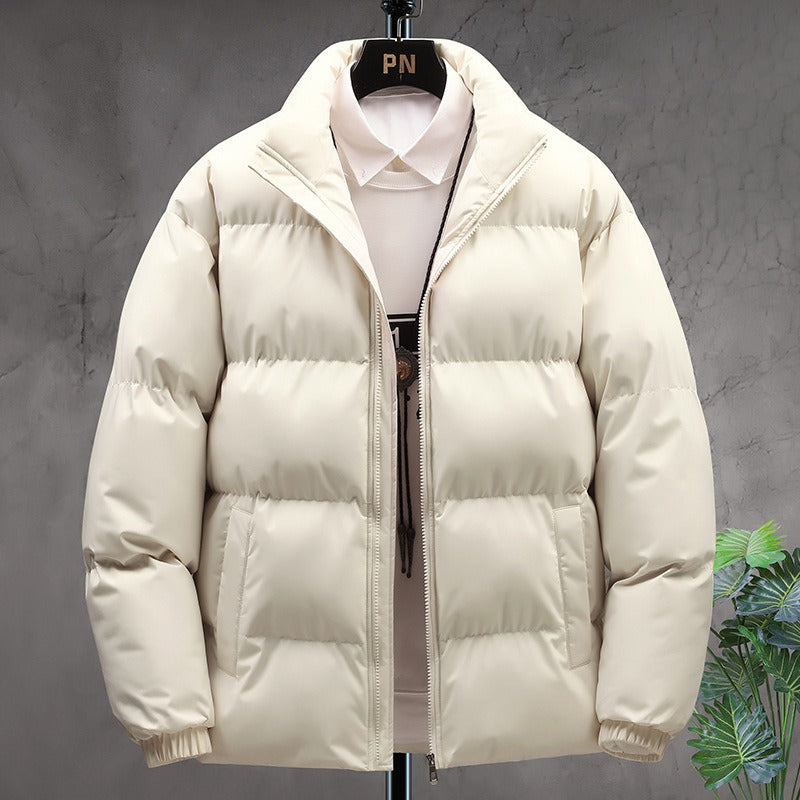 Herren-Winterjacke, Steppung und Stehkragen, aus Baumwolle-1