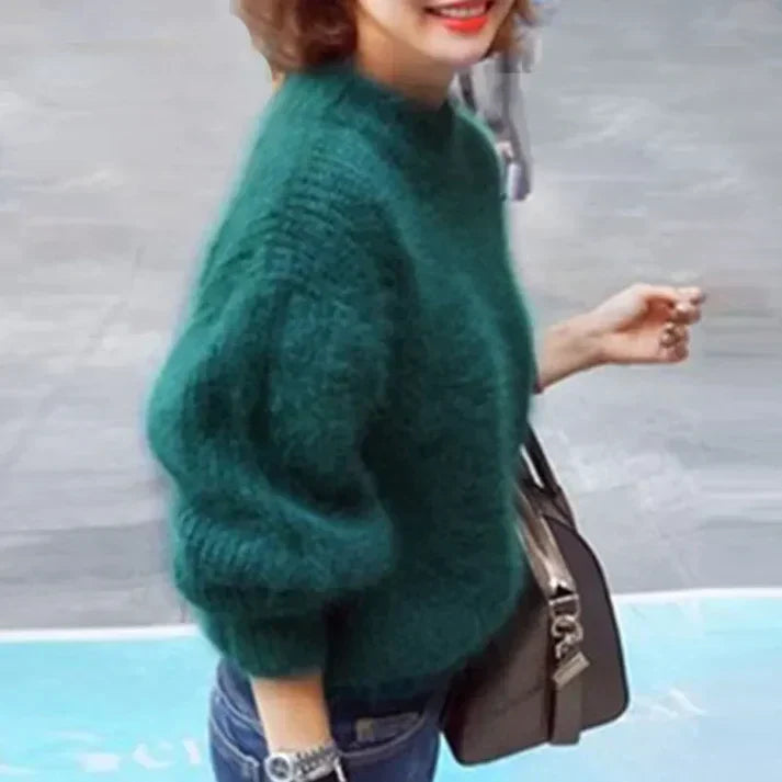 Damen-Strickpullover aus Angora-Mischung mit Vintage-Design – weich und bequem für alle Anlässe 14
