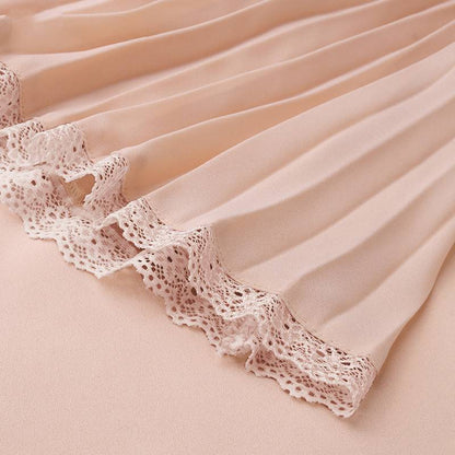 Damen-Flared-Bluse, lange Ärmel, Chiffon, Polyester-5