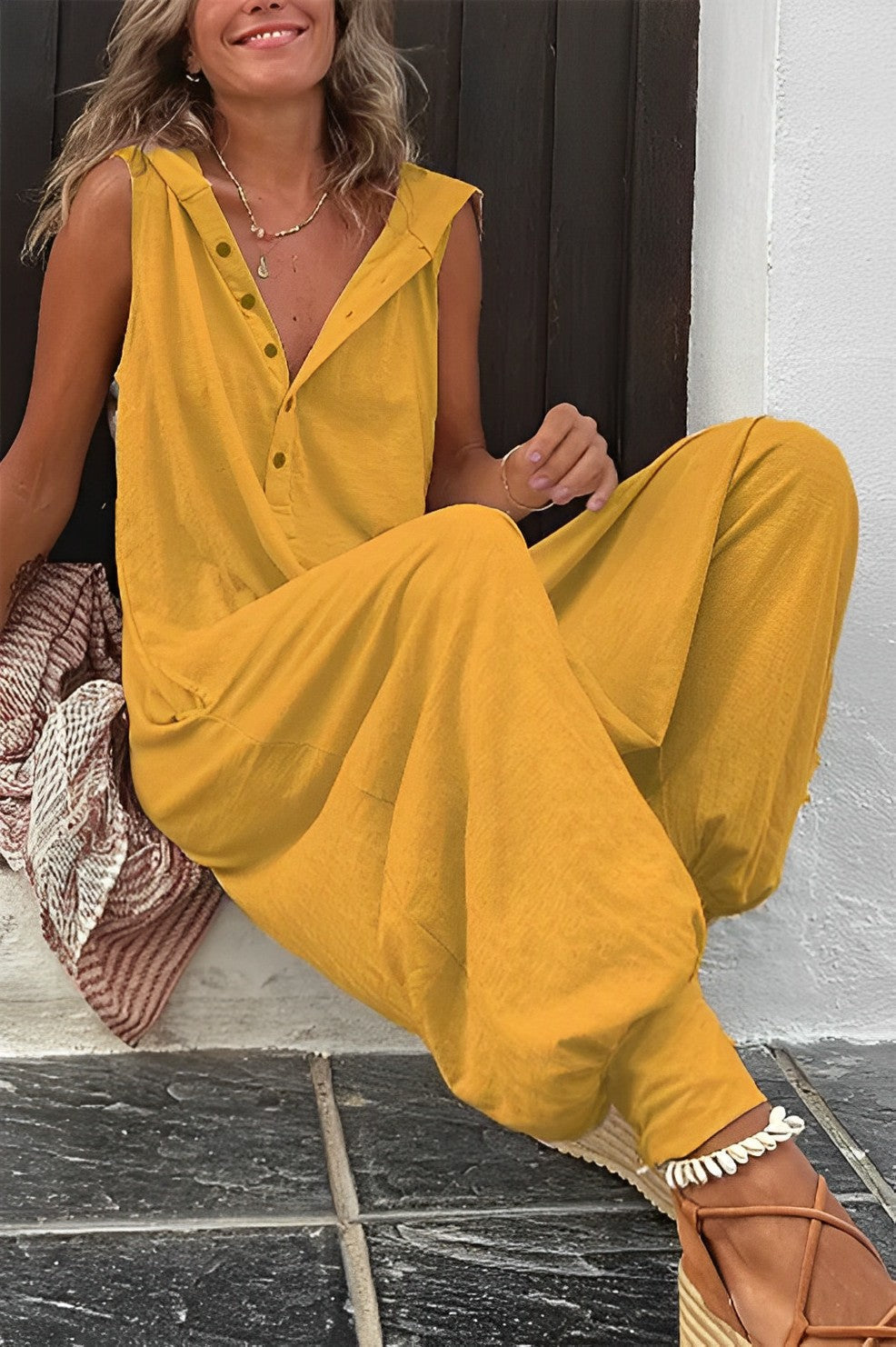 Variant image for Damen-Jumpsuit mit Knopfdetail aus hochwertigem Material-16