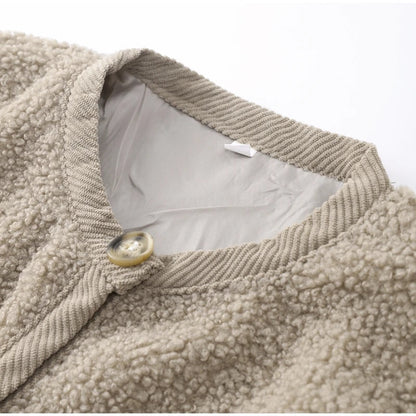 Damen-Strickjacke, klassisches Design, warmes Kaschmir-3