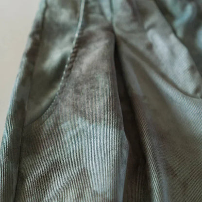 Damen-Hose, hohe Taille, Cord-3