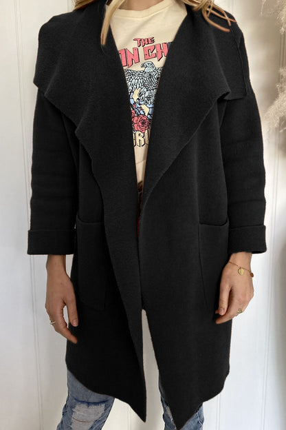 Langer Damen-Wintermantel aus hochwertigem Polyester und Wolle – warme und bequeme Passform für kalte Tage 8
