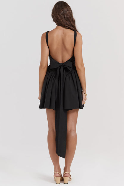 Damen-Minikleid, mit Knoten, aus hochwertigem Material-2