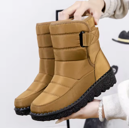 Gefütterte Damen-Winterstiefel, wasserfest und rutschfest, weiches Baumwoll-Innenfutter, perfekt für kalte Bedingungen 2