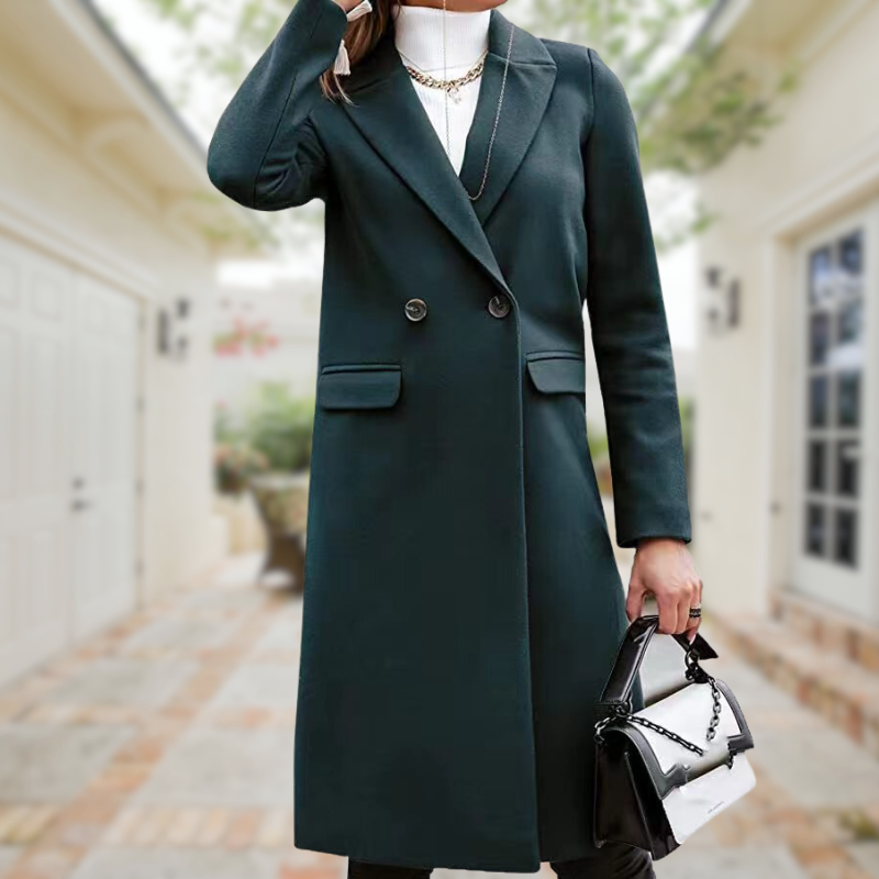 Langer Wintermantel Damen Modern Polyester für kalte Tage 9