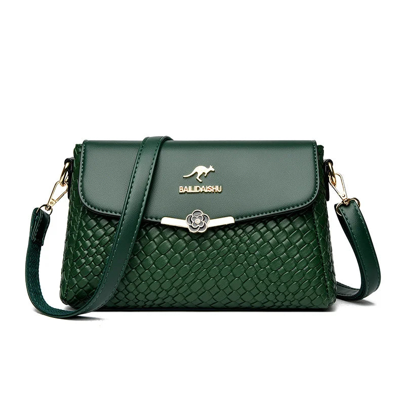 Variant image for Damen Schultertasche Leder Vintage Stil Schultertasche-4