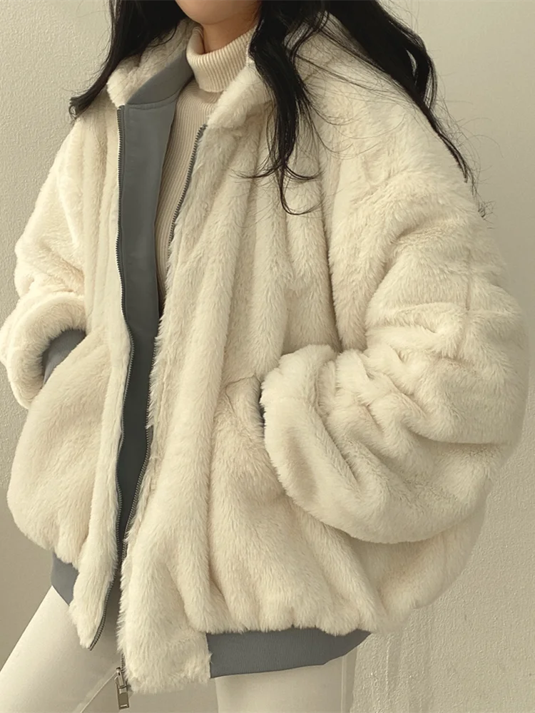Damen-Daunenjacke mit Pelzdetail, wasserabweisend, Polyester-2