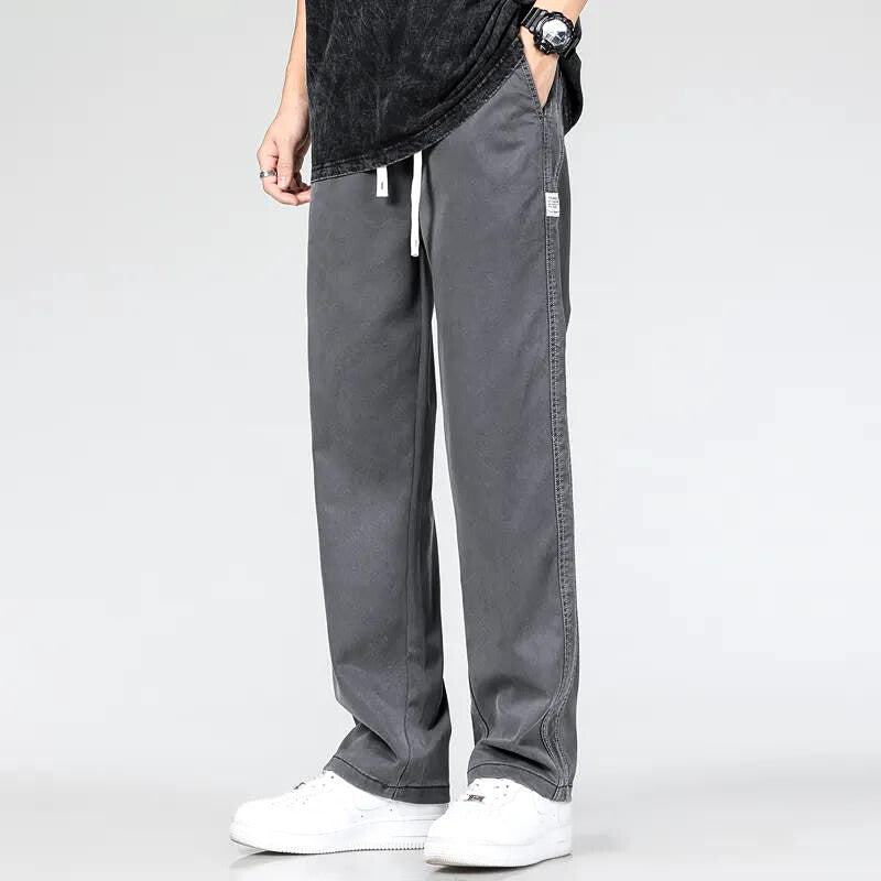 Herren-Trainingshose, lässiger Stil, gebürsteter Denim 9