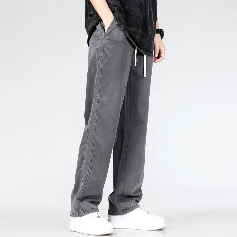 Herren-Trainingshose, lässiger Stil, gebürsteter Denim 3