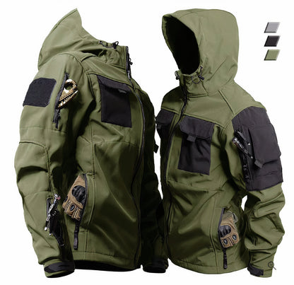 Herren-Jacke, taktisch, funktionell, robustes Design-3