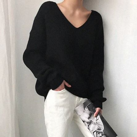 Eleganter Damen-Freizeitpullover, 100% Baumwolle, weiche Passform-3