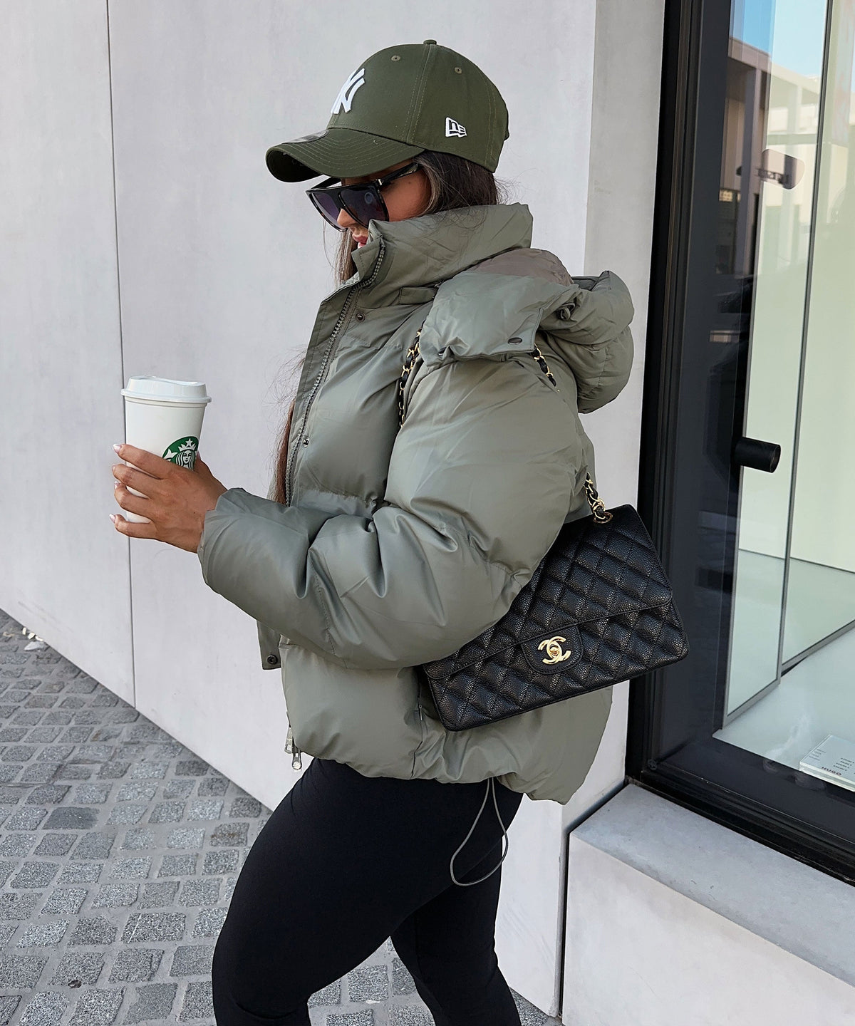 Damen-Hoodie Leichtes Leder Lässiger Stil 4