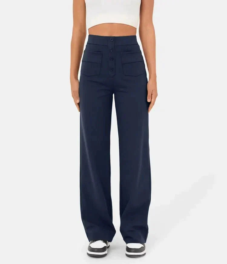 Damen-Hose, trendiges Design, hochwertiges Polyester-4