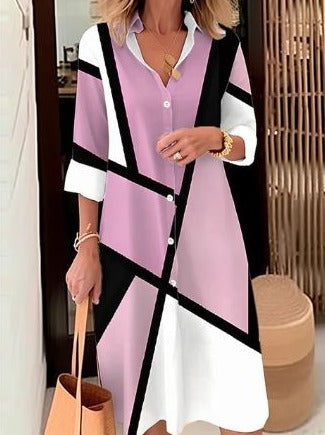 Leichtes elegantes Damenkleid aus 100% Baumwolle-3