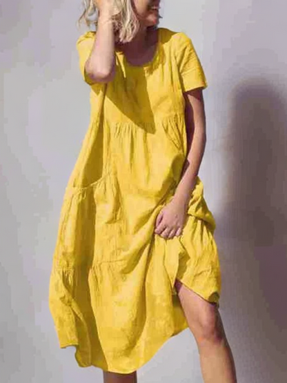 Damen-Kleid, leicht und luftig, atmungsaktives Material-3