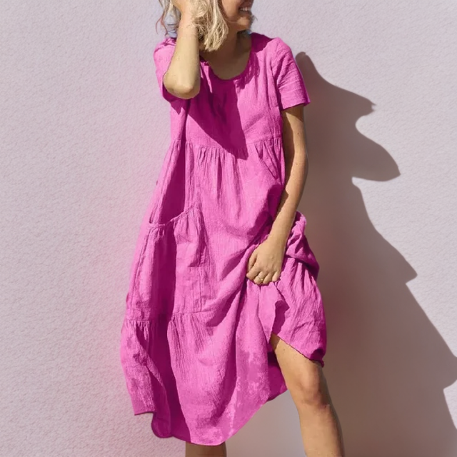 Damen-Kleid, leicht und luftig, atmungsaktives Material-2