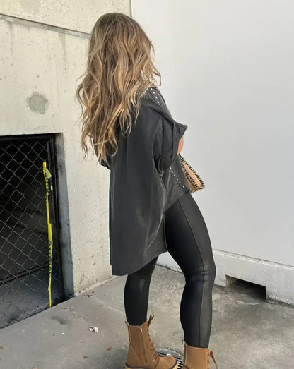 Damen-Oversized-Hemd, weiche Baumwolle-3