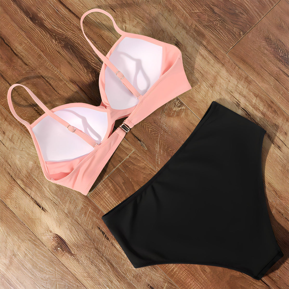 Damen Badeanzug Hohe Taille Stretch Material 3