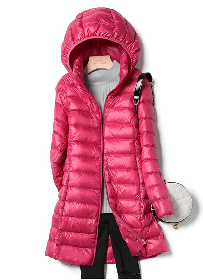 Variant image for Damen-Daunenjacke, lang mit abnehmbarer Kapuze, Winterjacke, lang-25
