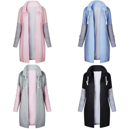 Damen-Herbstmantel Trendy Baumwolle Polyester-6