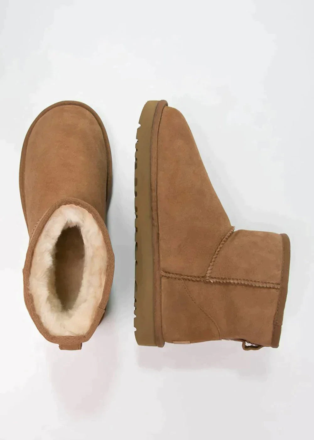 Damen Stiefeletten Wildleder Warmfutter Robuste Sohle-3