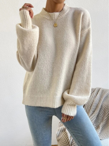 Variant image for Damen-Pullover, lange Ärmel, klassisch, weicher Stoff-5