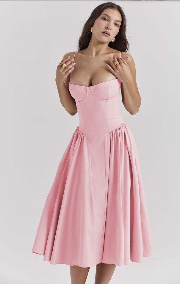 Variantenbild für Damenkleid im Korsettstil aus atmungsaktivem Material-7