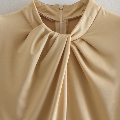 Damen-Top, weites Leinen, Polyester, Fest und Alltag-3