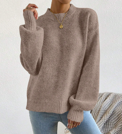 Damen-Pullover, lange Ärmel, klassisch, weicher Stoff-4