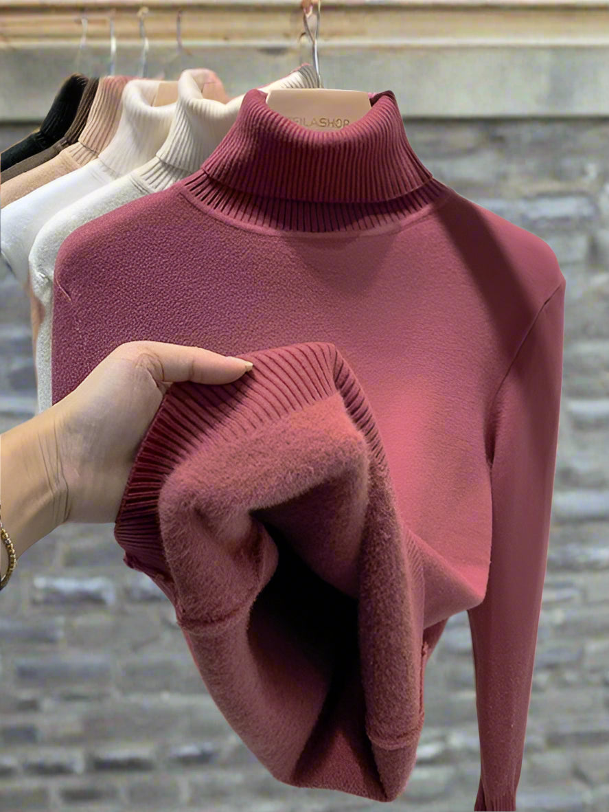 Variant image for Damen-Rollkragenpullover, Wolle, normale Passform, lange Ärmel-29