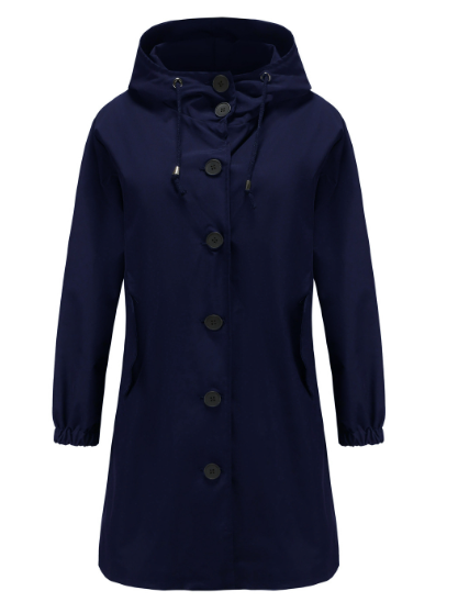 Variant image for Wasserdichte Damen-Winterjacke mit Kapuze und winddichtem Kragen aus Synthetikmaterial-8