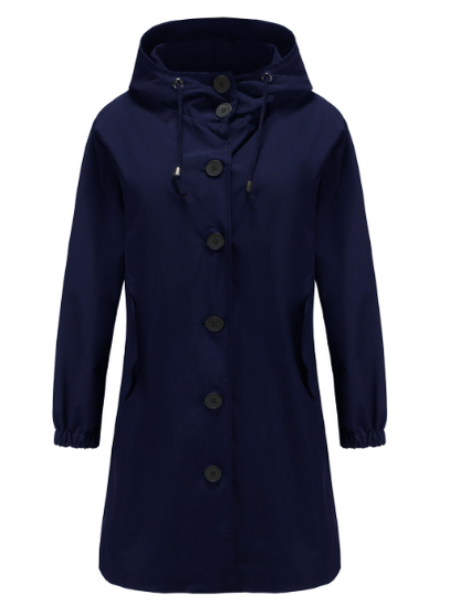 Variant image for Wasserdichte Damen-Winterjacke mit Kapuze und winddichtem Kragen aus Synthetikmaterial-8