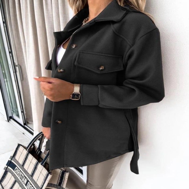 Variant image for Damen Hemdjacke Elegant Baumwolle Polyester-36
