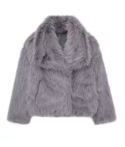 Variant image for Damenjacke aus Kunstfell Eleganter Schnitt Weiche und warme Jacke für Damen-5