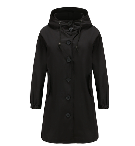 Variant image for Wasserdichte Damen-Winterjacke mit Kapuze und winddichtem Kragen aus Synthetikmaterial-1