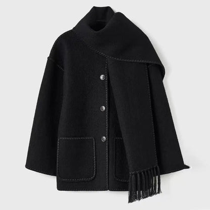 Variant image for Damen Winterjacke Bestickt mit Taschen Langarm Hochwertiger Stoff-5