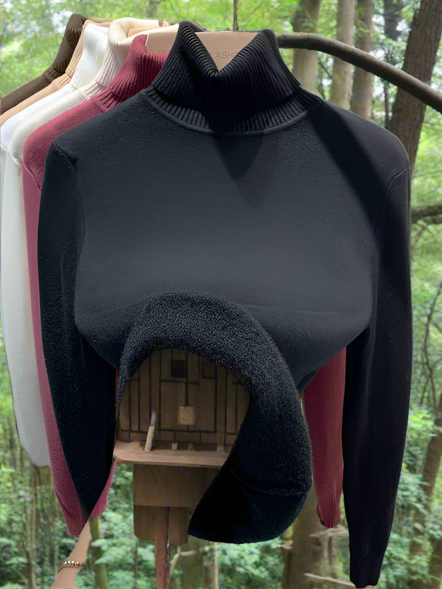 Variant image for Damen-Rollkragenpullover, Wolle, normale Passform, lange Ärmel-9