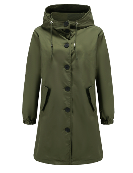 Wasserdichte Damen-Winterjacke mit Kapuze und winddichtem Kragen aus Synthetikmaterial-6