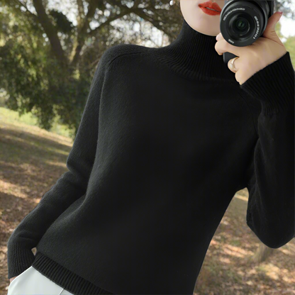 Variant image for Damen-Strickpullover, Rollkragen, Wollmischung, schmeichelhafte Passform-16