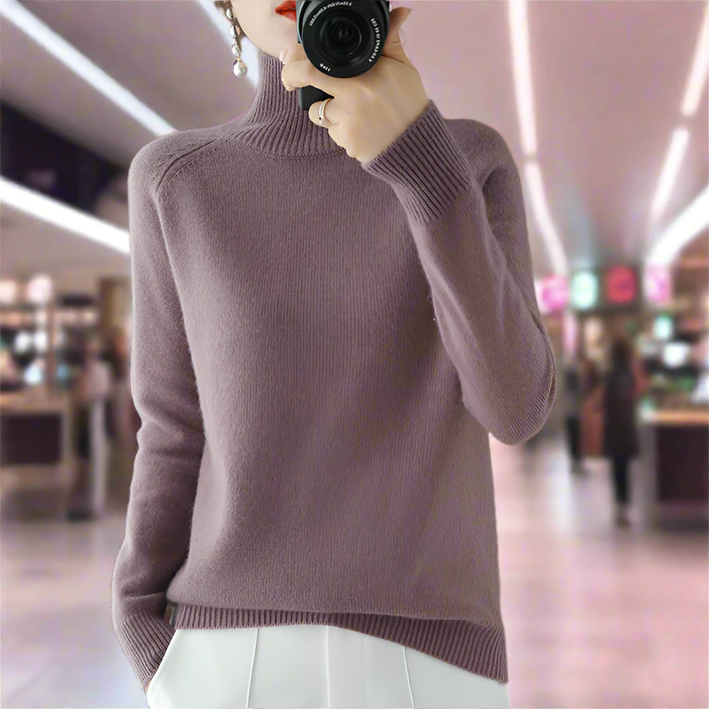 Variant image for Damen-Strickpullover, Rollkragen, Wollmischung, schmeichelhafte Passform-11