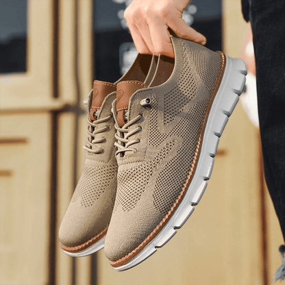 Herrenhalbschuhe, aus schickem Design, permeables Material-6