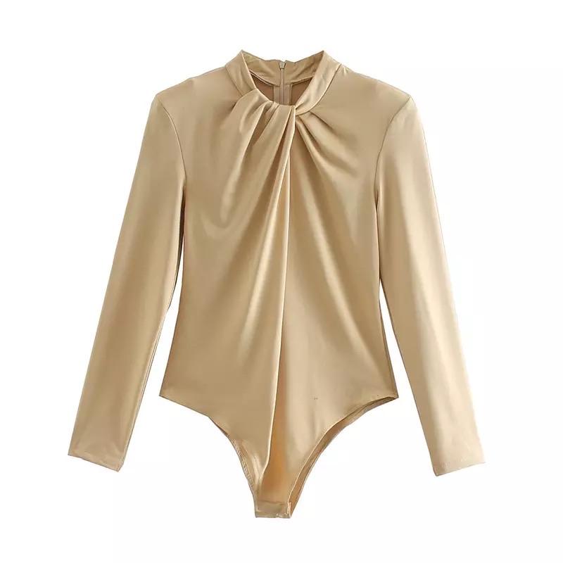 Variant image for Damen-Top, weites Leinen, Polyester, Fest und Alltag-1