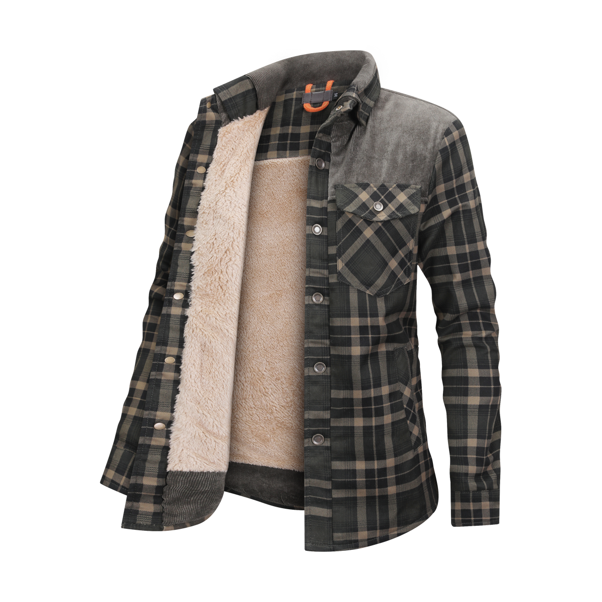 Herren-Flanelljacke, klassischer Stil, hochwertiges Material 3