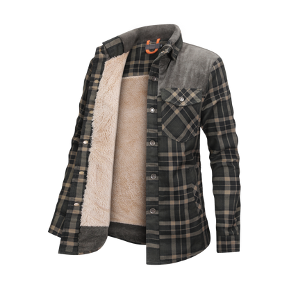 Herren-Flanelljacke, klassischer Stil, hochwertiges Material 6