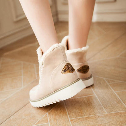 Gefütterte Damen-Winterstiefel, wasserabweisend, mit stabiler Sohle-2